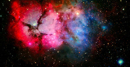 Nebula space in the galaxy.の写真素材