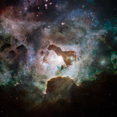 Nebula and stars in cosmos space.の写真素材