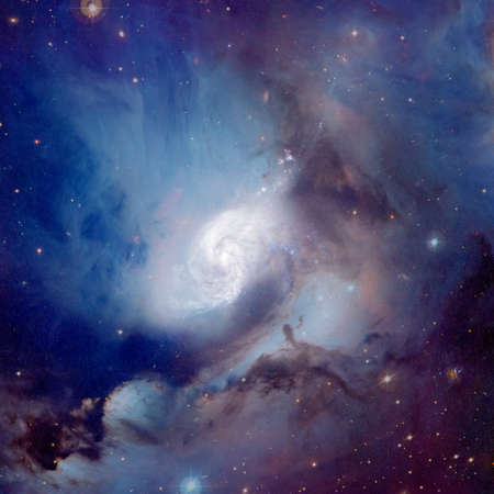 Nebula and stars in deep space.の写真素材