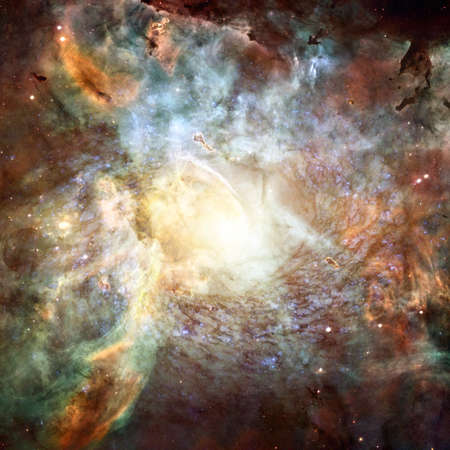 Nebula and stars in deep space.の写真素材