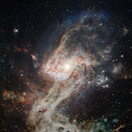 Nebula and stars in deep space.の写真素材