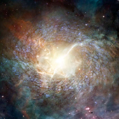 Spiral Galaxy in deep space.の写真素材