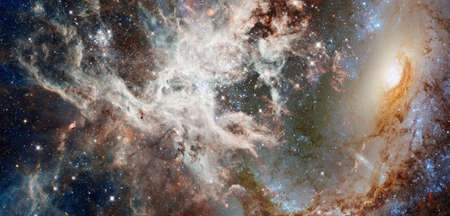 Nebula and stars in deep space.の写真素材