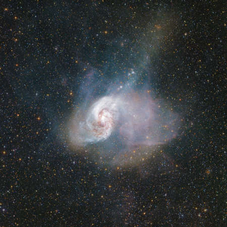 Starry deep outer space. Nebula and galaxy.の写真素材