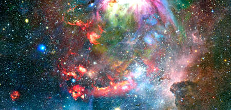 Nebula an interstellar cloud of star dust.の写真素材