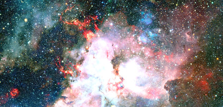 Deep space of galaxy background.の写真素材