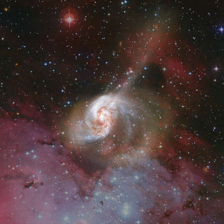 Deep space of galaxy background.の写真素材