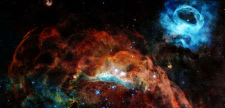 Deep space of galaxy background.の写真素材
