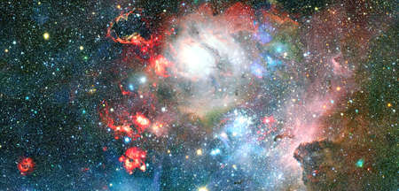 Nebula and stars in deep space.の写真素材