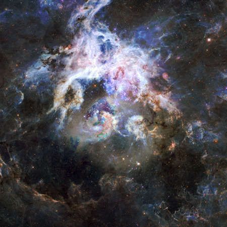 Nebula and stars in deep space.の写真素材