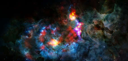 Endless universe. Science fiction space
