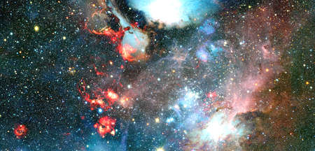 Nebula an interstellar cloud of star dust.の写真素材