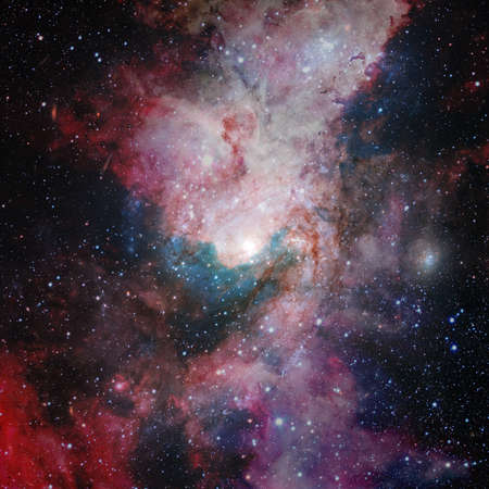 Starry deep outer space. Nebula and galaxy.の写真素材