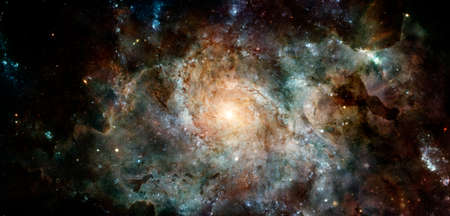 Nebula an interstellar cloud of star dust.の写真素材