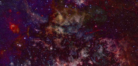 Galaxy cluster. Science fiction space wallpaper.の写真素材