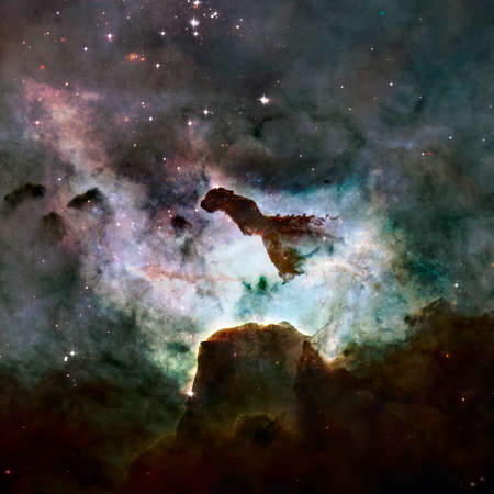 Outer space. Science fiction space wallpaper.の写真素材