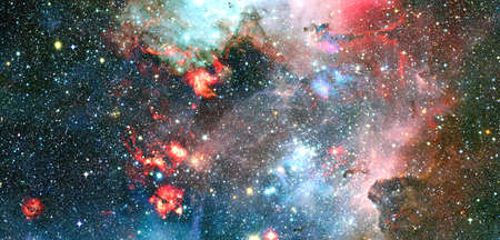 Nebula and galaxy. Deep space.の写真素材