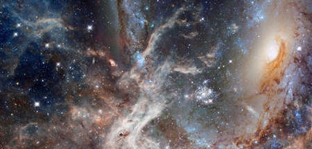 Outer space galaxyの写真素材