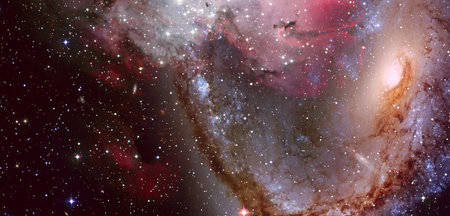 Outer space galaxyの写真素材