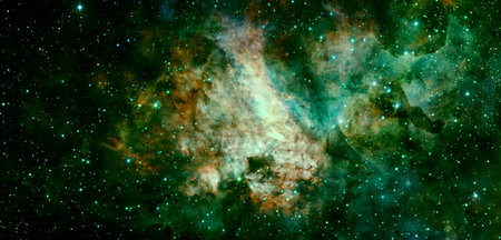 Outer space galaxyの写真素材