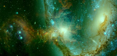 Outer space galaxyの写真素材
