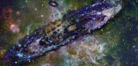 Nebula and stars in deep space.