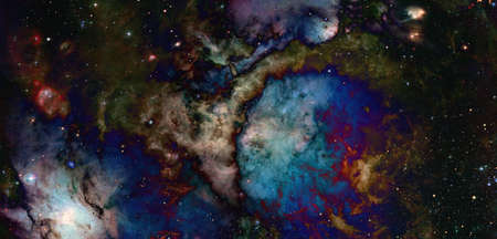 Outer space galaxyの写真素材