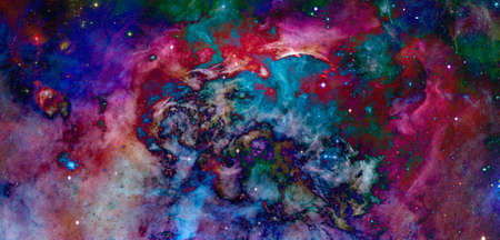 Outer space galaxyの写真素材
