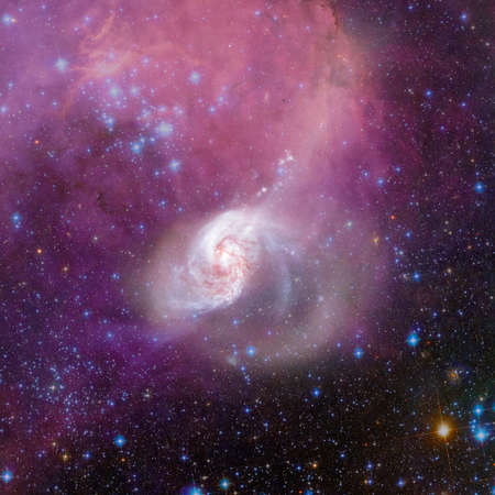 Cosmic art. Beauty of deep space. Science fiction wallpaper. Billions of galaxies in the universe.の写真素材