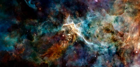 Science fiction abstract wallpaper. Billions of galaxies in the universe.の写真素材