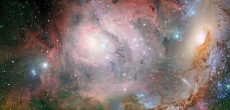 Science fiction abstract wallpaper. Billions of galaxies in the universe.の写真素材