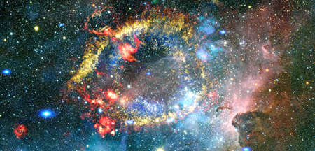 Cosmic art. Beauty of deep space. Science fiction wallpaper. Billions of galaxies in the universe.の写真素材