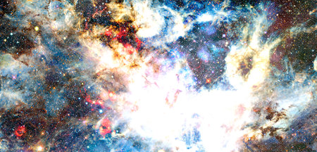Abstract space background.の写真素材