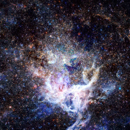 Cosmic art. Beauty of deep space. Science fiction wallpaper. Billions of galaxies in the universe.の写真素材