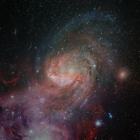 Spiral galaxy. Deep cosmos. Outer space.の写真素材