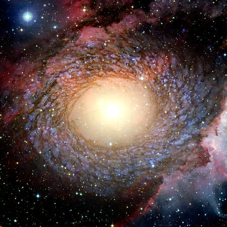Spiral galaxy. Deep cosmos. Outer space.の写真素材