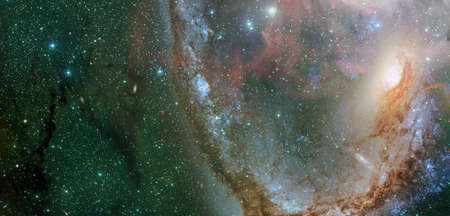 Spiral galaxy. Deep cosmos. Outer space.の写真素材