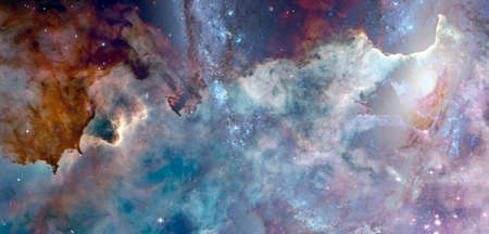 Science fiction abstract wallpaper. Billions of galaxies in the universe.の写真素材