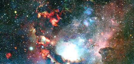 Science fiction abstract wallpaper. Billions of galaxies in the universe.の写真素材