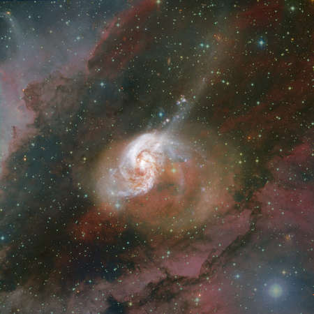 Abstract space background.の写真素材