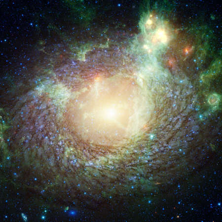 Spiral galaxy. Deep cosmos. Outer space.の写真素材