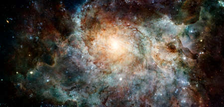 Spiral galaxy. Deep cosmos. Outer space.の写真素材