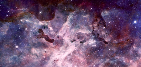 Nebula and stars in cosmos space.の写真素材