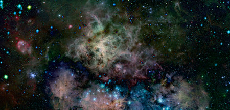 Galaxy stars in deep space.の写真素材