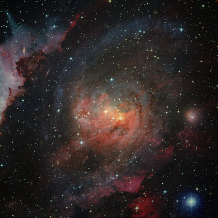 Spiral Galaxy in deep space.の写真素材