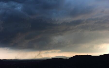 rain cloud skyの写真素材