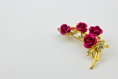 Rose broochの写真素材