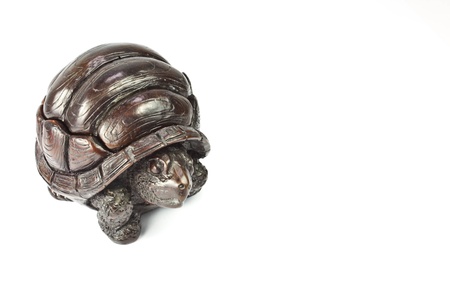 Wooden turtle の写真素材