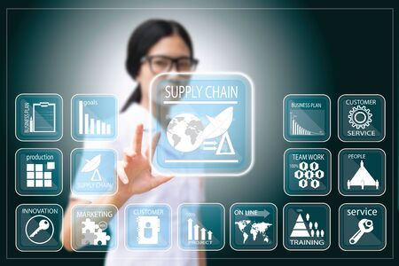 business woman , Businesswoman making presentationの写真素材