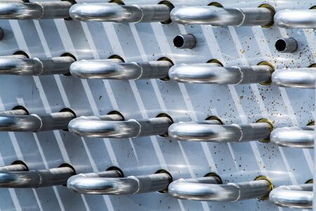 stainless pipe unit cooler,Metal industrial air conditioningの写真素材